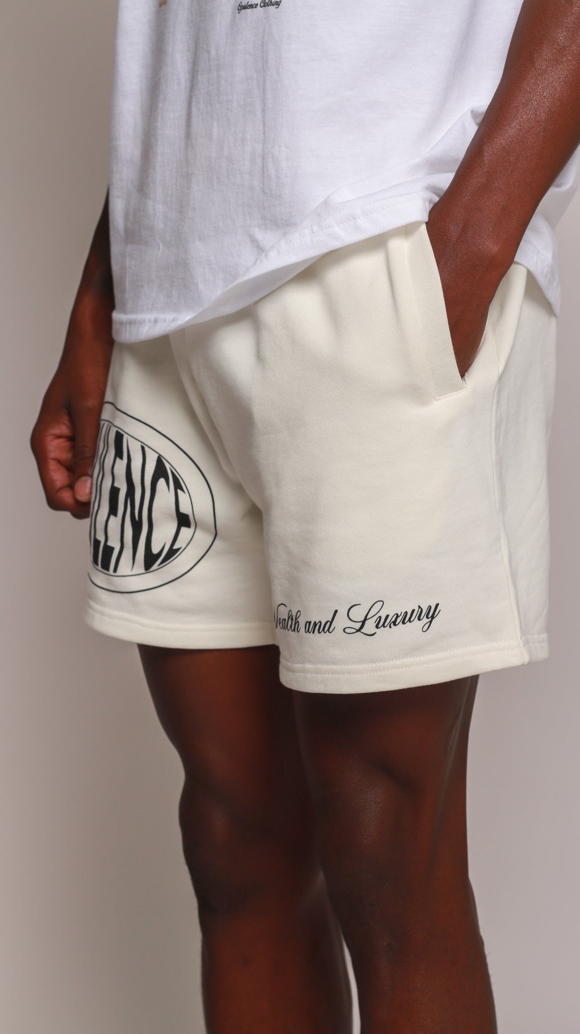 Emblem Shorts (Off-White)